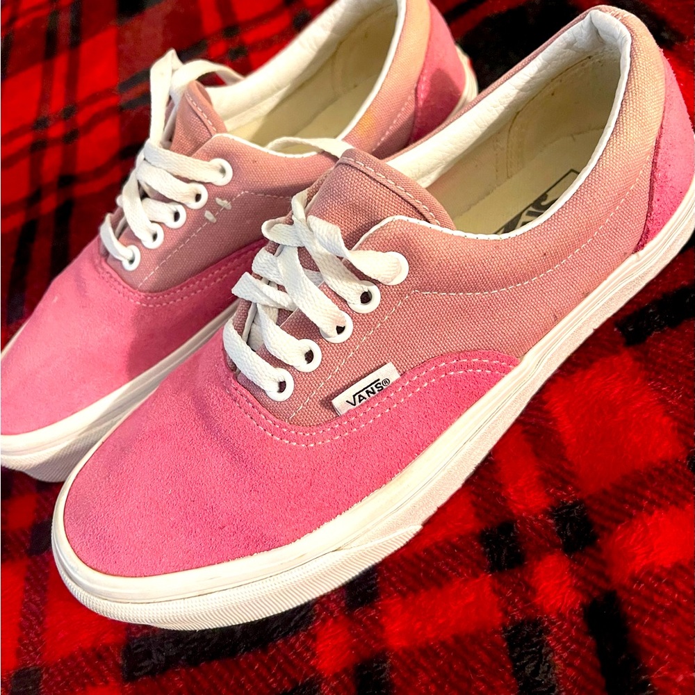 Pink & White Vans